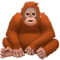 Orangutan emoji on Apple